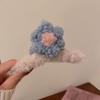 Otoño e invierno Nuevo Clip de felpa de cruz de nube lujo ligero Alto Sentido parte trasera de la cabeza clip de tiburón accesorios para el cabello de moda nicho para mujeres
