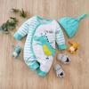 Mono con capucha de primavera para bebé, dibujos animados, totoro, para gatear, algodón, estilo ins, para salidas de bebés, hombres y mujeres, ropa ha al por mayor