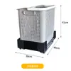 Caja de Almacenamiento de Juguetes para Niños Hogar Organización Ropa de Bebé Bocadillos Cesta de Almacenamiento de Libros Caja de Plástico Transparente Plegable