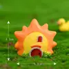 Céu estrelado dos sonhos Casa micro paisagem decoração criativa de resina Estrela da bolo Lua Sol Nuvem acessórios