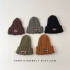 Gorros de Lana para Niños y Niñas en Otoño e Invierno, Cortavientos y Cálidos, Gorros de Orejeras de Punto con Agujeros Tendencia Coreana, Gorros Anti-Frío