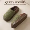 Pantuflas de Algodón para Mujer 2026 Nuevo Estilo Invierno Hogar Felpa Cálidas Suela Gruesa Suaves Ligeras Cerradas Pantuflas Hombre