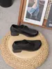 YsshadiR2026 Zapatos Mary Jane de Cuero Genuino Capa Superior Vintage Otoño para Mujer con Suela Suave y Tacón Grueso para Madres