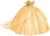 Vestido de Rendimiento para Adultos Europeo y Americano AliExpress Baile Fuera del Hombro Falda Grande Calcomanía Floral Vestido Ventura Hilo de Color Vestido de Noche