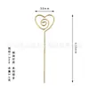 1.5*110mm chapado en oro forma de corazón redondo portatarjetas de visita portatarjetas de notas portatarjetas portatarjetas punto transfronterizo