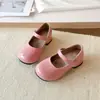 Zapatos Mary Jane dulces para niñas, nuevo estilo primavera y otoño 2026, zapatos de piel charol para niñas con tacón grueso, estilo universitario, zapatos de piel con hebilla