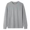 2026 Nuevo Otoño e Invierno 320g Color Sólido Suéter de Cuello Redondo Sudadera Unisex Talla Grande Corte Holgado Para el Trabajo Casual