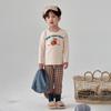J043 Pijama para niños Conjunto de dos piezas Diseño ZYZ Lana Pull Frame Ropa para el hogar Clase A Grueso Traje de ropa interior para niños