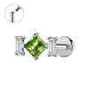 Zeming Original Douyin Más Vendidos F136 Aleación de Titanio y Circonio Aretes de Tachuela Diseño de Nicho Perforación de Lóbulo de la Oreja Tachuelas para Cartílago de la Oreja Estilo Europeo Americano