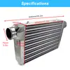 Radiador Intercooler Universal Montado na Frente 450X300X66mm Alumínio Intercooler Turbo com Diâmetro de Entrada e Saída de 76mm