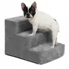 Popular Escalera para Sofá Arriba y Abajo de Mascotas de Amazon, Peldaños de Esponja Removibles y Lavables para que Perros y Gatos Suban y Bajen de la Cama, Antideslizante