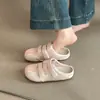 Chinelos Fechados Fofos Casuais Confortáveis Não Cansativos de Solado Grosso para Mulheres 2026 Verão Slip-On Antiderrapantes Preguiçosos Sapatos Mule