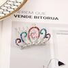 Acessório de Cabeça Coroa para Meninas Coroa Coreana Infantil Show de Aniversário Princesa Bebê Grampo de Cabelo com Strass Acessório de Cabeça Atacado