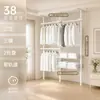 Perchero de pie 38 mm de grosor Simple para uso doméstico Montaje de perchero para ropa para casa de alquiler Estilo abierto Armario vestidor