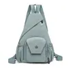 Bolso pequeño para el pecho para mujer, Bolso cruzado nuevo multiusos, Bolso de hombro, Bolso de doble hombro para el pecho, Tela de nailon ligera, Estilo coreano moderno para mujer