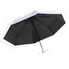 Paraguas de Bolsillo tipo Cápsula para Mujer, Recubrimiento Negro Engrosado, Protección Solar, Paraguas Sombrilla, Paraguas Plegable, Doble Uso para Sol y Lluvia, Sombrilla Solar Personalizada al por Mayor