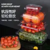 Caja de Embalaje Desechable para Frutas al por Mayor con Tapa Caja de Embalaje Transparente para Fresas Cerezas Caja de Plástico de Grado Alimenticio