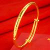 Pulsera de hoja de hierba de la suerte de flor pulido en oro pulsera de trébol de cuatro hojas boda joyería de boda venta al por mayor
