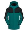 Chaqueta con Logo Estampado Ropa de Trabajo Forrada de Polar y Engrosada Tres en Uno Desmontable Chaqueta de Trabajo para Exteriores