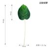 Hojas verdes de plantas artificiales, decoración suave, jarrón creativo, dispositivo para flores, hoja de tortuga, muestra