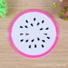 Posavasos de Fruta de PVC Lindo Alfombrilla de Goma Suave Creativo Dibujos Animados Alfombrilla Aislante para Taza de Agua Catering Bar Alfombrilla para Café Venta al por Mayor