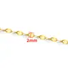 Cadena de bolitas de acero inoxidable, cadena de tubo, collar DIY hecho a mano, pulsera, cadena de perlas de 18k, cadena de moda moderna, accesorios para joyería