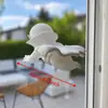 Una decoración de fantasma que atraviesa la ventana, decoración de ventana de fantasma, decoración de Halloween 3D de fantasma atravesando el cristal
