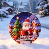 Decoraciones de Pared Navideñas Europeas y Americanas de Productos Nuevos Transfronterizos para el Hogar, Tienda y Ambiente de Fiesta, Carteles Colgantes de Artesanía de Madera