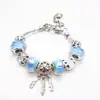 Pulseira estilo Panjia feminina celebridade da internet ins nicho luxo leve ouro 14K pingente apanhador de sonhos pulseira de contas de vidro pulseira maré