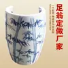 Tratamiento de Vapor de Medicina Tradicional China para Eliminar la Humedad y el Frío, Cubo de Cerámica para Remojar los Pies, Baño de Pies de Cerámica Activa con Iones Negativos, Fabricante de Tina de Vaporización de Pies de Cerámica de Jingdezhen