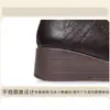 Botas de Cuña para Mujer de Moda de Invierno con Forro Grueso de Felpa, Cálidas y Cómodas, Cremallera Trasera Conveniente, Botas de Cuero para Adultas que Aumentan la Altura, Punta Redonda Cómoda