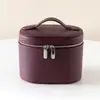 Nova Bolsa de Maquiagem de Couro de Alto Valor Bolsa de Armazenamento de Mão Grande Capacidade Multifuncional Caixa de Maquiagem para Skincare para Mulheres