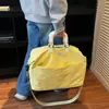 Bolsa de almacenamiento de equipaje expandible, nueva bolsa de gimnasio de moda estilo coreano transfronteriza con asa de trolley, bolsa deportiva portátil de gran capacidad
