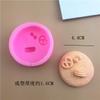 Molde de Silicona con Forma de Galletas Sonrientes de Donut de Dibujos Animados Pliegue Azúcar DIY Hornear Mesa de Postres Molde Decorativo para Macarons