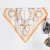 Lenço de Seda Satinado Feminino em Estoque Atacado Simples Elegante Primavera Verão Proteção Solar Lenço de Cabeça Combinação de Uniforme Lenço de Pescoço Celebridade da Internet Venda Quente