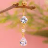 Comercio electrónico transfronterizo popular anillo para el ombligo de gota de agua con cobre incrustado y circonita joyería para perforaciones corporales de acero inoxidable fabricantes en stock al por mayor