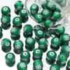 Série de Natal 16mm novo acrílico fosco tinta feltro à mão floco de neve contas redondas contas soltas DIY acessórios de contas feitos à mão