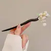 Horquilla de Pelo con Borla Floral, Nuevo Estilo Chino, Estilo Antiguo, Horquilla de Gama Alta de Nicho, Horquilla de Madera, Hanfu, Cheongsam, Accesorio para el Cabello para Mujeres