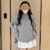 Camisa Protectora Solar Gris de Seda de Hielo Súper Bonita para Mujer Verano 2025 Nueva con Capucha Casual Fresca y Cómoda Holgada Camisa Protectora Solar