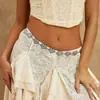 Corrente de Cintura de Metal Retrô da Moda para Mulheres, Cinto Decorativo Boêmio, Cinto de Corrente Versátil, Acessórios para Vestidos, Atacado