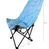 Silla lunar acolchada de respaldo alto, silla portátil para picnic y camping, silla para dibujar en la playa, silla plegable acolchada ajustable en tres posiciones