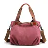 Bolso de Hombro Vintage de Moda Bolso de Mano de Gran Capacidad Bolso de Lona Sencillo y Versátil para Mujer Bolso de Mujer