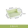 Cesta de Almacenamiento de Plástico Caja de Almacenamiento Rectangular Almacenamiento de Escritorio Cesta Pequeña Organizador Contenedor de Juguetes para Jardín de Niños Cesta de Almacenamiento para Cocina
