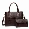 Venda Direta de Fábrica 26º Novo Estilo Bolsa Feminina Padrão Crocodilo Forma Rígida Fashion Versátil Bolsa de Ombro Único Transversal Tote