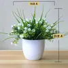 Hogar Sala de Estar Flores Artificiales Clavel de Simulación Flores Decorativas Ramo Flores de Seda Flores de Plástico Set de Bonsái Adornos Gipsófila