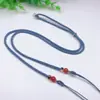 Cordão DIY Ajustável para Contas Dzi Corda para Pendurar na Horizontal e Vertical Corda para Pescoço Clavícula Colar com Pingente de Jade Masculino e Feminino