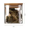 Frasco Sellado de Vidrio de Borosilicato Alto, Frasco Cuadrado para Almacenamiento de Granos, Frasco de Almacenamiento para el Hogar, Frasco Transparente, Frasco de Almacenamiento para Cocina
