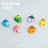 Resina Tridimensional Caricatura Fruta Tortuga Creativo DIY Accesorios para el Cabello Llavero Interior de Coche Pequeños Adornos Materiales Venta al por Mayor