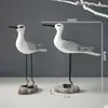 Decoração de Mesa Ornamento de Ave Marinha Pernuda Retrô Artesanato em Madeira Estilo Marinho Aves Marinhas e Gaivotas Decorações para Casa e Restaurante