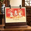 Calendário de Mesa Redwood Clássico 2027 Calendário com Logo Personalizado para Seguradoras e Empresas para Dar aos Clientes, Edição Especial Calendário Mensal Personalizado